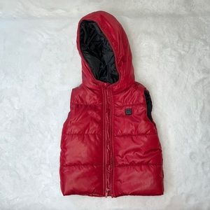 5/$25 Misc Bundle Deal - CalvinKlein Jeans Red Puffer Vest with Hood - 18M
